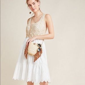 Anthropologie Beckett Crochet Eyelet Dress